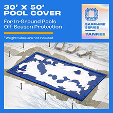 30x50 ft Rectangular Inground Pool Cover | Extra Thick & Durable | Sapphire Series of Premium Cold- and UV-Resistant Cover | In-Ground Pool Protection | by Yankee
