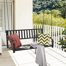 YUHUAWF Park Patio Seat Hanging Iron Porch Swing for Outdoor Garden Courtyard Outdoor Furniture Seating