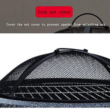 Backyard Patio Garden Fireplace Grill Bowl Table Outdoor Heaters & Fire Pits with Grill Grate for Heating/Fire Bowls Garden/Beach/Patio,Black