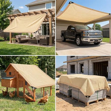 25 x 40 ft Beige Shade Cloth,UV Resistant Durable Mesh Tarp with Grommets