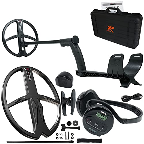 XP Deus Metal Detector Bundle w/Hard Case, Backphones and 2 X35 Coils