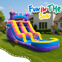 Princess Inflatable Water Slide for Kids and Adults with Splash Pool, Commercial Grade Backyard Water Park with Castle Design, Outdoor Fun, Wet or Dry Play, 21ft x 9ft x 12ft – with Blower