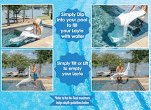 REZVANI FURNITURE STUDIO Tenjam Laylo Pool Lounge Chairs Set of Two White, White Granite and Gray Granite