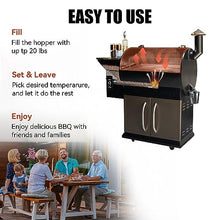 Z GRILLS Wood Pellet Grill Smoker with PID Control, Rain Cover, 700 sq. in Cooking Area for Outdoor BBQ, Smoke, Bake and Roast, 700D