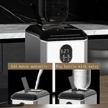 HYgloF ice Maker Ice Makers Countertop, 70.5 lbs/Day, 2 Way Filling, Self-Cleaning, 4 Gears Ice Size Control, ice Machine Maker countertop for Home Outdoor RV countertop ice Maker