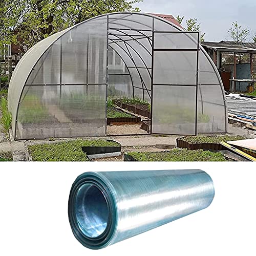 LFFH Polycarbonate Roofing Sheet,0.8mm Rain-Proof Daylighting Panels TransparentfRoofing Replacement Cladding for Cold Frame Greenhouse (Color : Clear, Size : 1.5mx30m)
