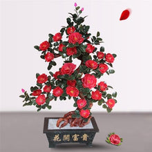 YXIANG56Q Fake Plants Artificial Bonsai Tree Lifelike Faux Potted Plant Jade Flower Ornament Bonsai Tree