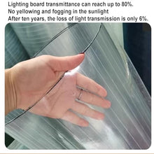 EMYJAY Roofing Sheet Polycarbonate Sheet, Clear Daylighting Panel Transparent Heat-Insulating Flame Retardant Greenhouses Cover for Cold Frame Cladding (Color : Clear, Size : 1.2mx5m)