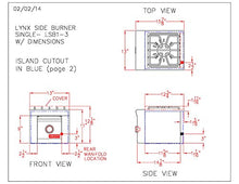 Lynx LSB1-3-NG Built-in Single Side Burner (Natural Gas)