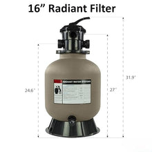 IJOWEEN 16 Inch Above Ground Swimming Pool Sand Filter for Rx Clear Radiant