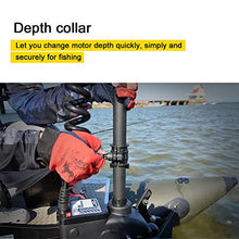 AQUOS HASWING 12V 55LBS 54inch Bow Mount Trolling Motor with Remote & Foot Control Black