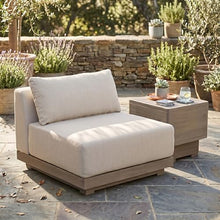 Meridian Furniture 33026Beige-Chair Solace Collection Modern | Contemporary Outdoor Patio Modular Armless Chair with Olefin Water Resistant Performance Fabric, 38.5" W x 38.25" D x 32" H, Beige