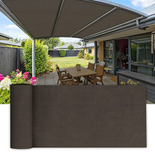 COARBOR 8Ft x 144Ft Outdoor Shade Cloth Sun Shade Fabric Roll Shade Cover for DIY Pergola Carport Patio Deck Backyard Garden Greenhouse Yard Balcony- Brown