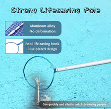Oracra Pool Safety Hook Swimming Pool Safety Hook with Telescopic Pole, Emergency Rescue Hooks, 100-500cm Pool Lifesaving Equipment, Professional Multi-use Round Hooks(500cm(16.4ft))