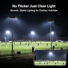 Lukciwee 1000W LED Stadium Lights Outdoor, 2Pack 500W Arena Flood Light