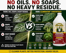 Eliminator Concentrate – Organic Enzyme Insecticide & Miticide – Safe Pest Control for Gardens, Crops, Homes & Pets – Natural Bug Spray for Aphids, Mites, Whiteflies, Flies, Mildew & Fungus