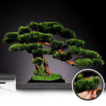 GRFIT Fake Plants Artificial Bonsai Tree Faux Potted Plant with Black Pot Large Fake Bonsai Tree Potted Faux House Plants 18.8 Inch Tall (Green) Artificial Plants Indoor