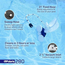 Polaris Vac-Sweep 280 Pressure-Side In-ground Pool Cleaner