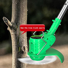 Lawn Mowers Rotary Lawn Mower Electric Rechargeable Household Small Lawn Mower Multifunctional Lithium Battery Lawn Mower for Agriculture and Gardening (Green Battery*1)