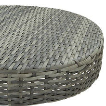 LKJephalotrope 3 Piece Patio Bar Set, Gray Poly Rattan Outdoor Furniture with Round Bar Table and 2 High Stools, Steel Frame Garden Bistro Set for Backyard Balcony Deck