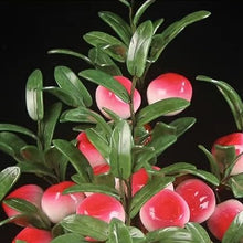 Artificial Bonsai Tree Jade Carving Peach Tree Large Jade Peach Tree Bonsai Living Room Home Accessories Crafts Plant Company Decoration Office Decoration Bonsai