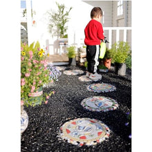 Innovz Colorful Garden Stepping Stone for The Lawn, Decorative 3D Step Stones with Animal Plant Pebble Units, Outside Flower Bed Backyard DIY Walkway, 35cm (Color : 6-Pack)