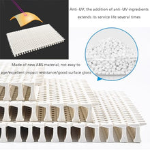 DHXIAMZ Premium UV Resistant Plastic Pool Drain Grate - Flexible Shower, Driveway & Patio Cover - 10PCS Overflow Grill Grid (20x100CM) for Outdoor Use