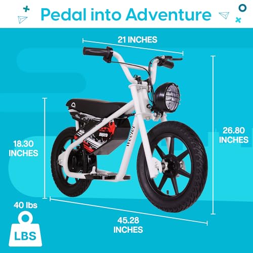 Droyd Electric Mini Balance Bike Kids 6+ 200W 14in Tire White
