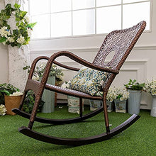 Comfortable Relax Rocking Chair Outdoor Indoor Lounge Chair for Garden Patio Balcony Backyard Porch Rocker