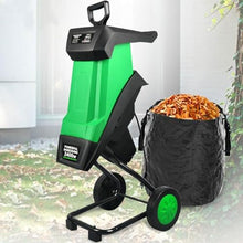 ZWHLYLY Electric Garden Shredder Wood Chipper,2400W Multifunctional Leaf Branch Shredder with Debris Bag, Max.40mm Cutting Capacity,Leaf Mulcher for Lawn and Garden Use