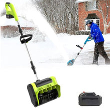 900W Cordless Snow Shovel, Electric Snow Blower, 60-90 Min Runtime, 3 Adjustable Snow Discharge Directions, for Driveway, Patio, Deck (10" Clearing Width),1 Battery