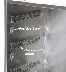 Solaire Single Deep Utility Drawer for Built-in Islands, Stainless Steel