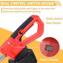 21V Electric Garden Tiller, Cordless Hand Held Cultivator Tiller, Battery Powered Cordless Rotary Tiller, with 2×4/6 Ah Battery, for Vegetable Garden, Mountain, Orchard,2×4AH