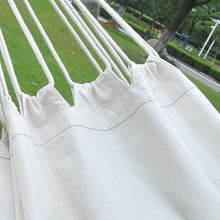 AFPSDLFJDLS Outdoor Hammock Cotton Canvas Indoor Hanging Chair Ben White Swing Bed Tassel