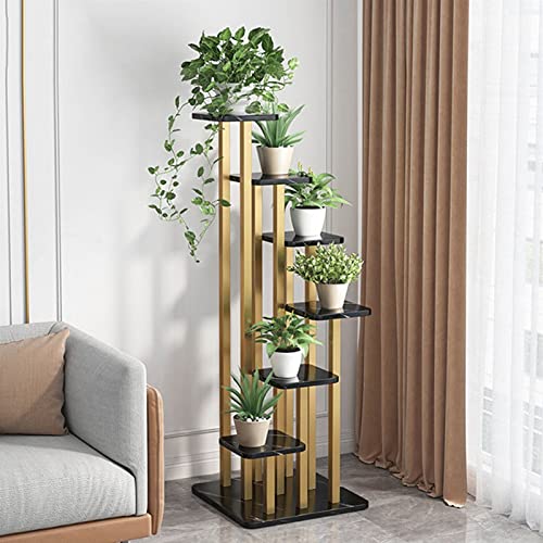 Xilin-872 Flower Stand Flower Rack Indoor Household Shelf Multi Floor Balcony Decoration Green Rose Flower Rack Flower Pot Flower Shelf Plant Stand(Blue)