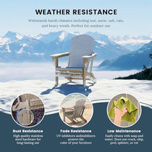 WO Home Furniture Laguna Folding Adirondack Chair Set of 4, Weathered Wood