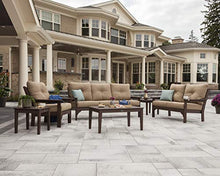 POLYWOOD® Vineyard 6-Piece Deep Seating Set in White/Spa