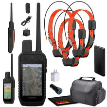 Garmin Alpha 300 Handheld Tracking System with 3x TT25 Dog Collars, GPS, Field Bag & Accessories Black