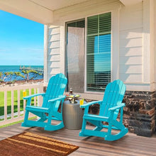 YITAHOME Outdoor Rocking Adirondack Chair Set of 4 Green