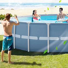 Paddling Pool Round Pipe Rack Pool Set, Above Ground Swimming Pool with Filter Pump, Backyard Pool Summer Water Games Center, 300 * 75CM Inflatable Swimming Pool