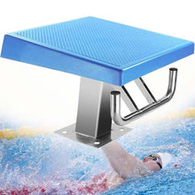 DLYZAYE Swimming Pool Diving Platform, Non-Slip Countertop Diving Boards, 15°Inclined Diving Platform for Pools with Stainless Steel Base for Pool Training Competition
