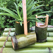 GenSDH Bamboo Fountain Kit, Key Water Play Pump Decoration Faucet with Pump Sculpture Statue Crafts Garden Decoration, 85Cm/33.5In,60cm/23.6in
