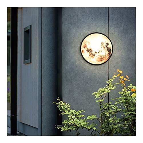 Porch & Patio Lights Outdoor Moon LED Wall Light Romantic Moon Atmosphere Lamp Creative Modern Moon Porch Wall Sconces Wall Mount Light Fixtures for Exterior Villa Hotel Lantern ( Size : 100*5cm )