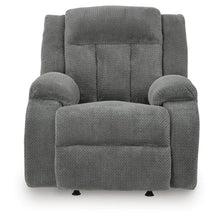 Duke Power Rocker Recliner Chair, Pillow Top Arms, USB Ports, Gray Velvet