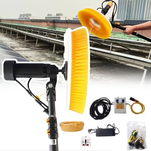 Ostreemaner Photovoltaic Panel Cleaning Brush, 3.5m/5.5m/7.5m Optional,Solar Panel Cleaning Brush,Single Head Head Automatic Window Glass Washing Equipment for Cleaning Solar Photovoltaic Panels,3.5M