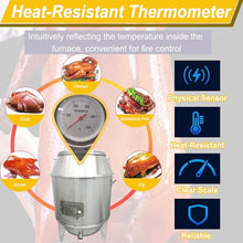 HayWHNKN Charcoal Roast Duck Oven Commercial BBQ Roaster Double-Layer Stainless Steel Grill with Temperature Display, Hooks, Tail Pins for Peking Duck & Turkey Roasting in Restaurants/Home/Outdoor