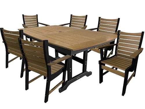 DuraWeather Poly 7-Piece Brookshire Dining Table Set