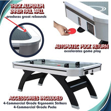 Freetime Fun Air Hockey Table 7ft LED Black