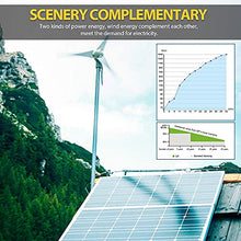 JKSVTF Solar Panel Kit,1360W 24V Solar Wind System Generating 5.5Kwh/Day: 400W Wind Turbine Generator+ 8 Pcs 120W Monocrystalline Solar Panel+3