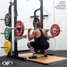 Valor Fitness Squat Rack with Pull Up Bar Weight Cage - 750lb Capacity -Plate & Barbell Storage